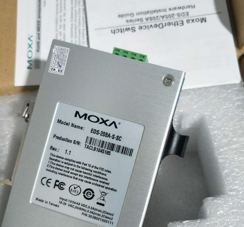 MOXA EDS-208A-S-SC/ST 8-port industrial Ethernet switch