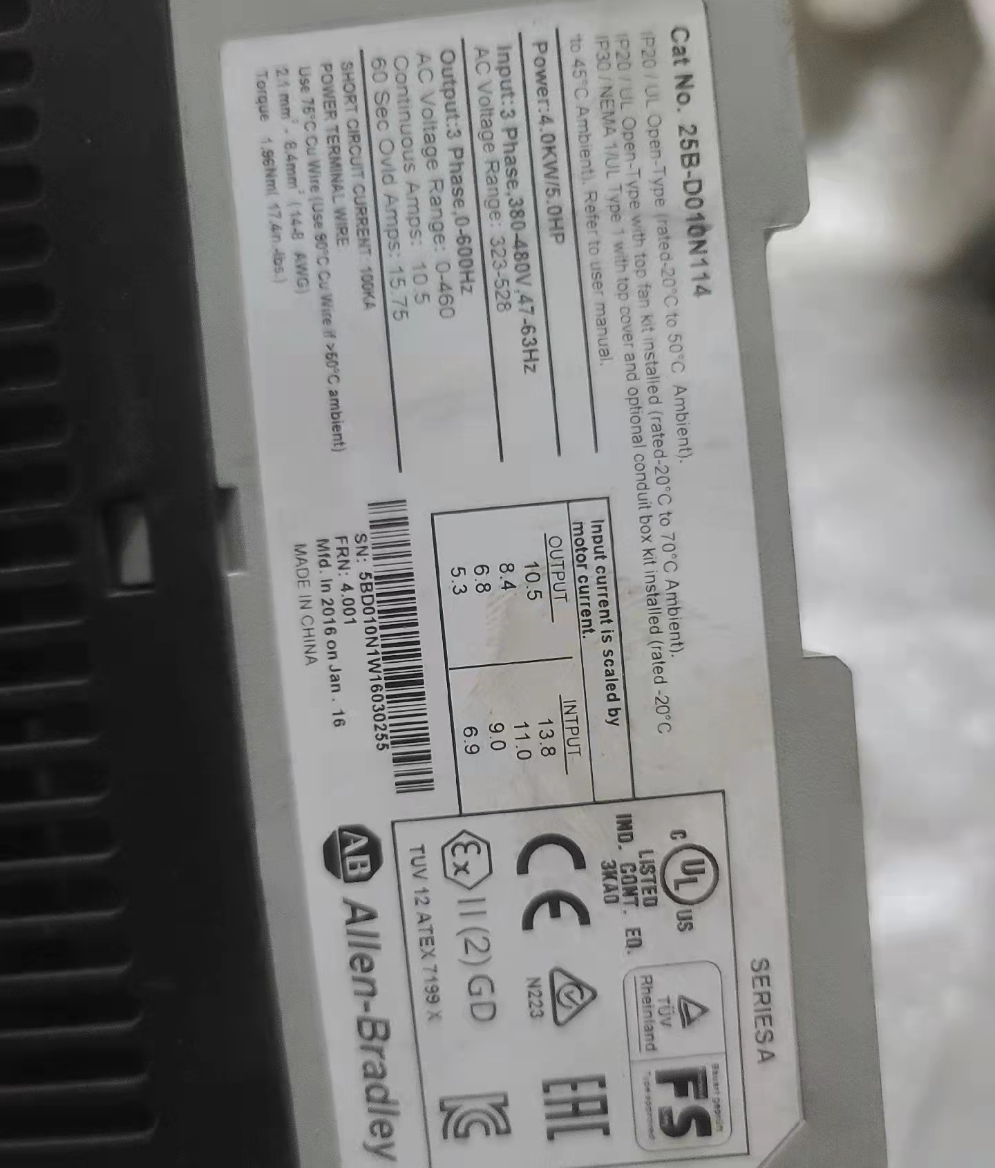 Allen-Bradley 25B-d010n114