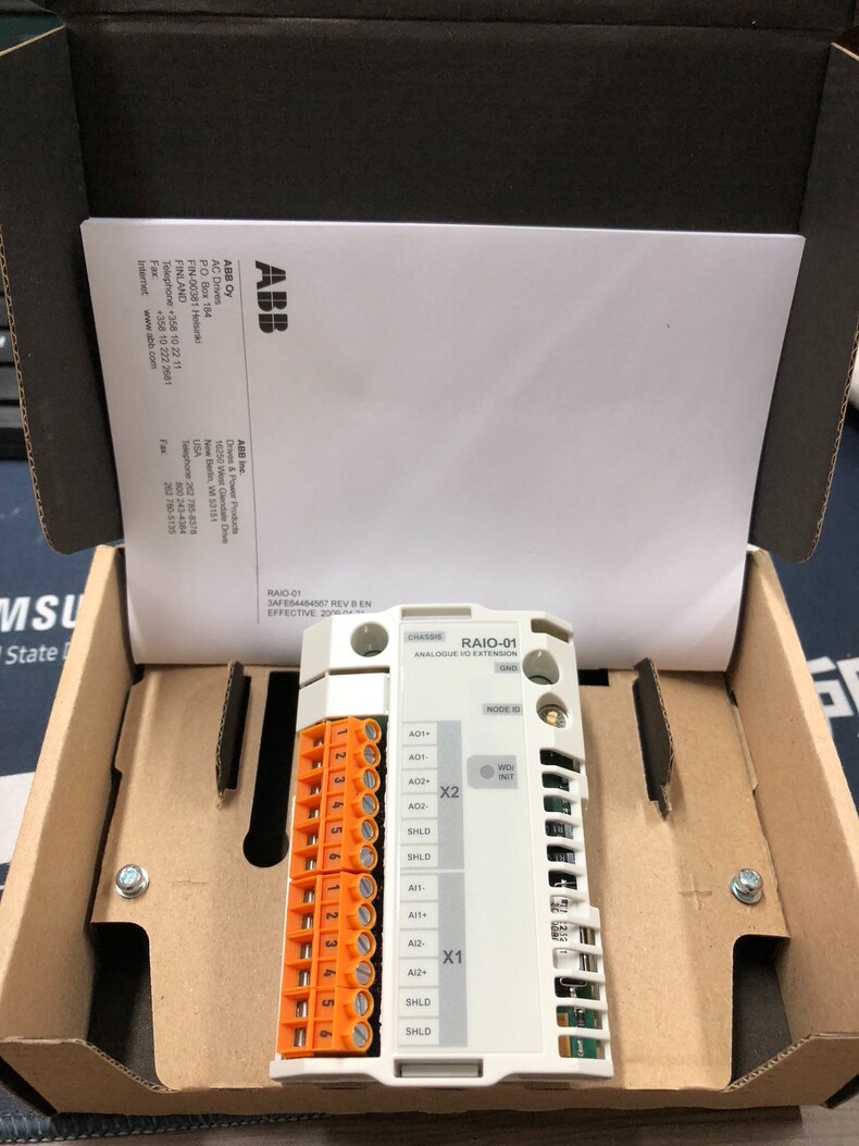 ABB module I/O expansion board RAIO-01